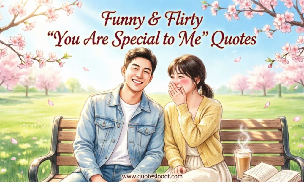 Funny & Flirty You Are Special to Me Quotes