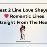 Best 2 Line Love Shayari