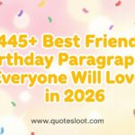 Best Friend Birthday Paragraphs