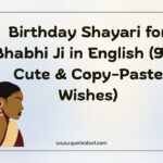 Birthday Shayari for Bhabhi Ji in English