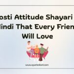 Dosti Attitude Shayari in Hindi