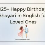 Happy Birthday Shayari in English for Loved Ones
