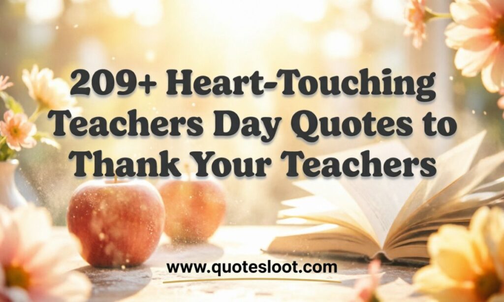 Heart Touching Teachers Day Quotes to Thank Your Teachers