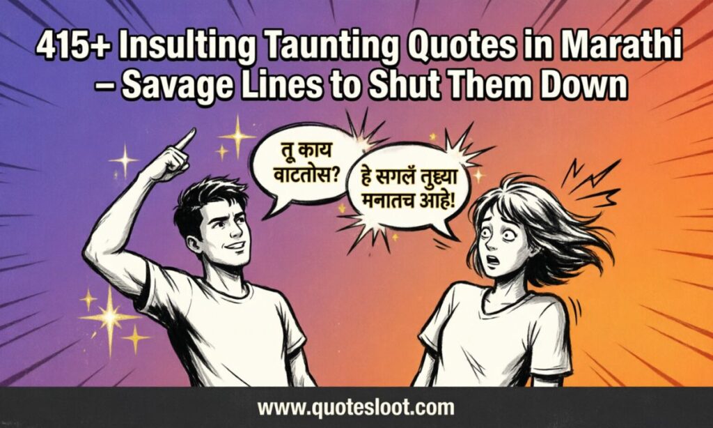 Insulting Taunting Quotes in Marathi