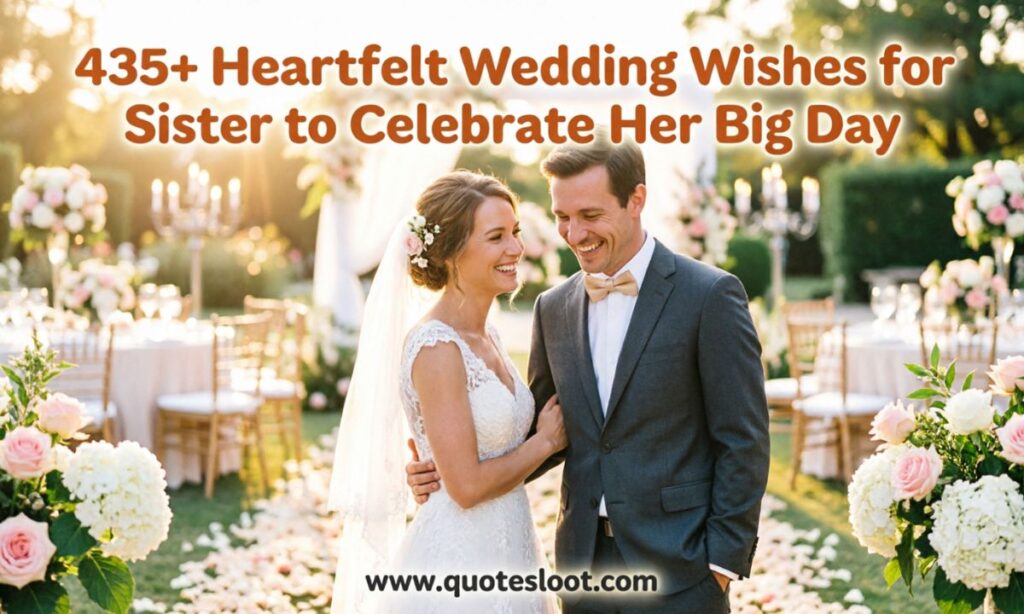 Wedding Wishes for Sister to Celebrate Her Big Day