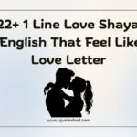 1 Line Love Shayari in English