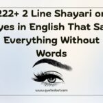 2 Line Shayari on Eyes in English