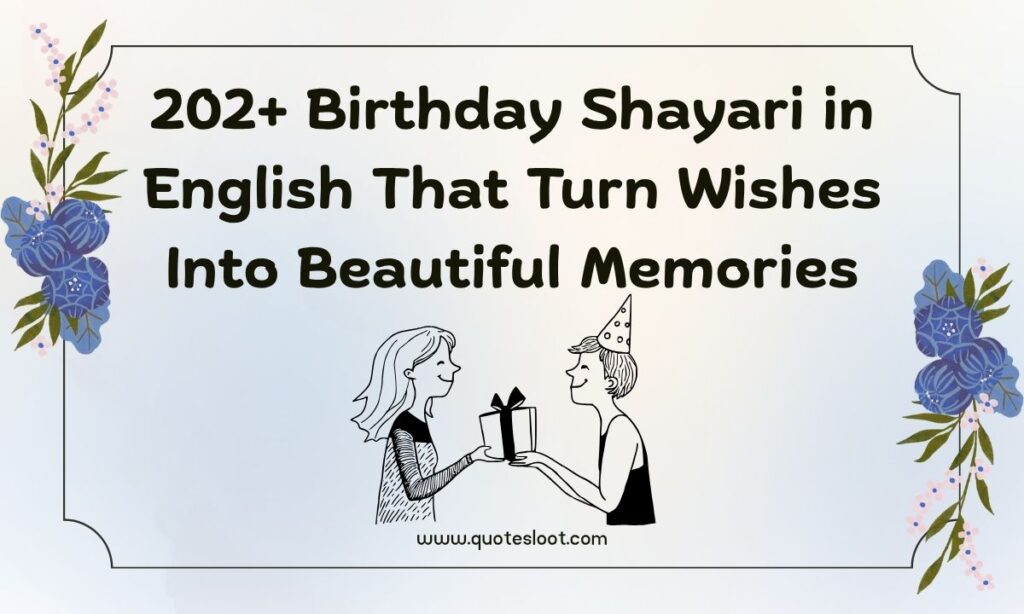 Birthday Shayari in English