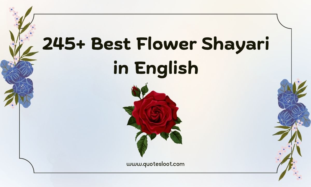 Flower Shayari in English