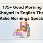 Good Morning Shayari in English
