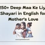 Maa Ke Liye Shayari in English