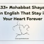 Mohabbat Shayari in English