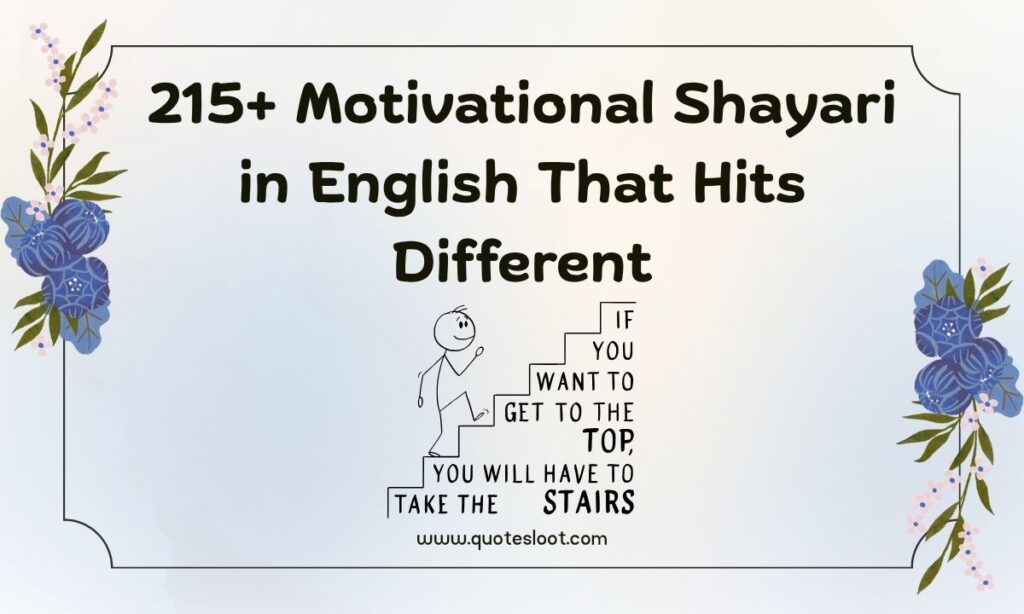Motivational Shayari in English That Hits Different