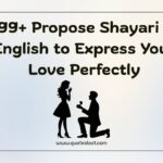 Propose Shayari in English