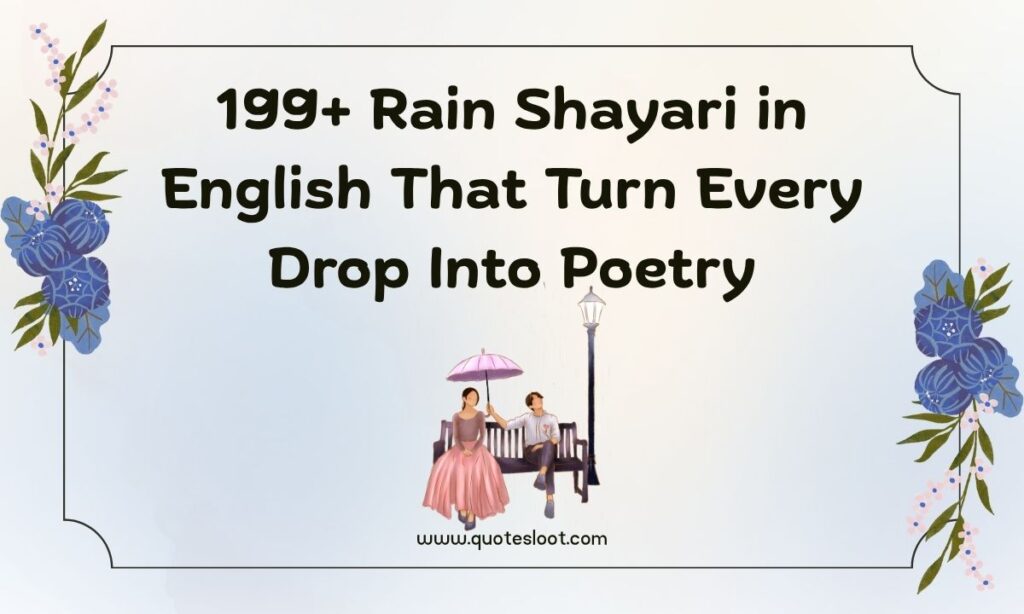 Rain Shayari in English