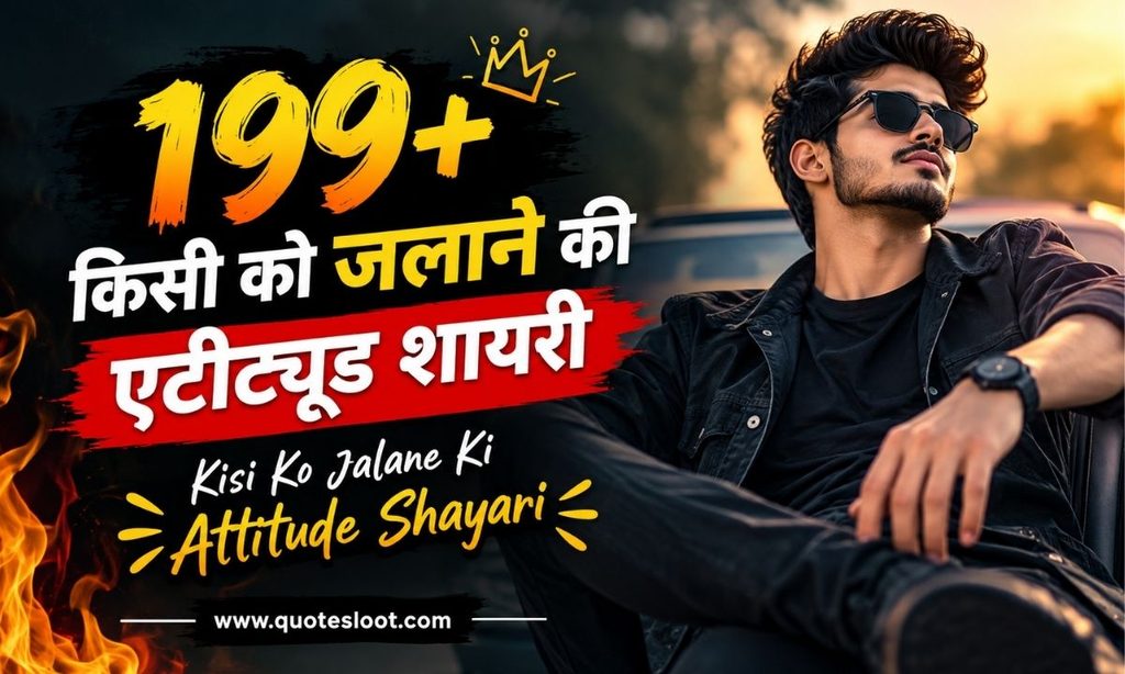 199+ किसी को जलाने की एटीट्यूड शायरी _ Kisi Ko Jalane Ki Attitude Shayari
