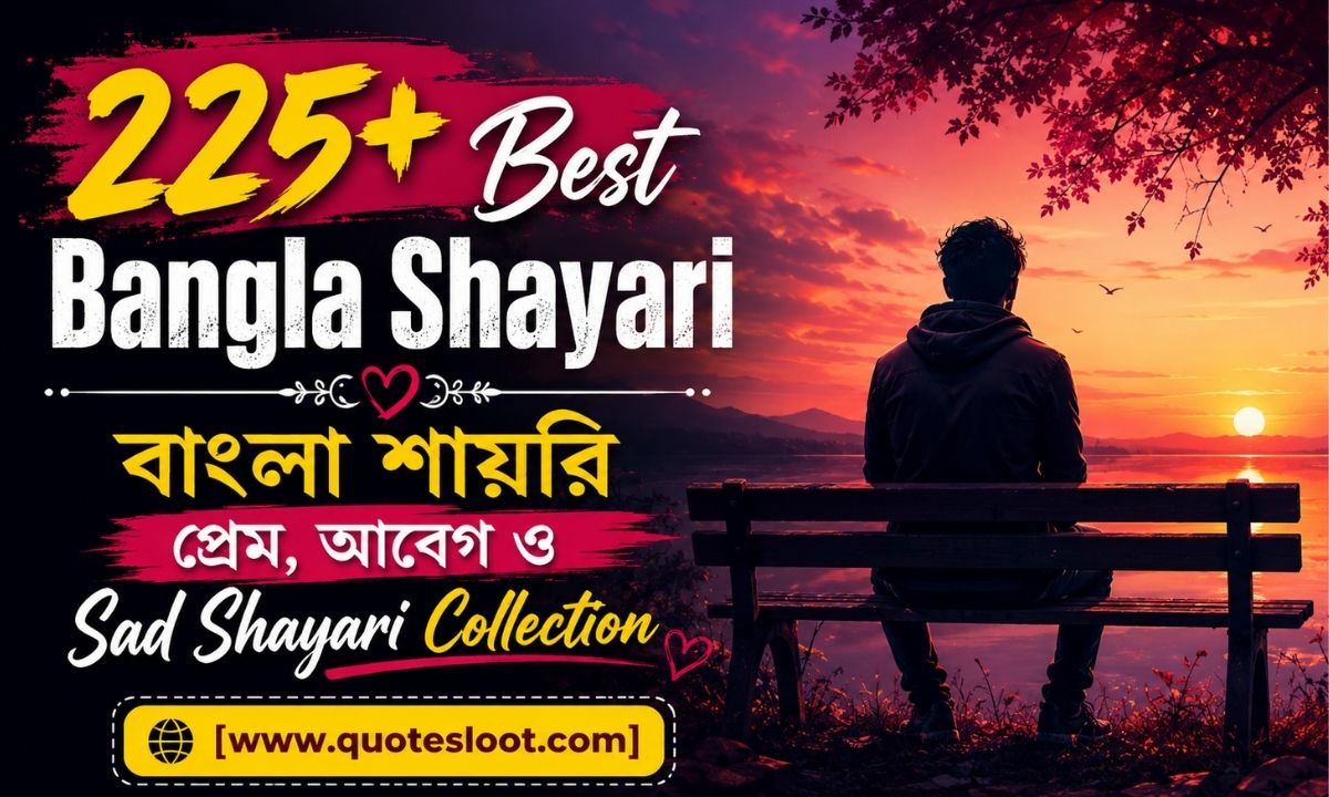 225+ Best Bangla Shayari _ বাংলা শায়রি প্রেম, আবেগ ও Sad Shayari Collection
