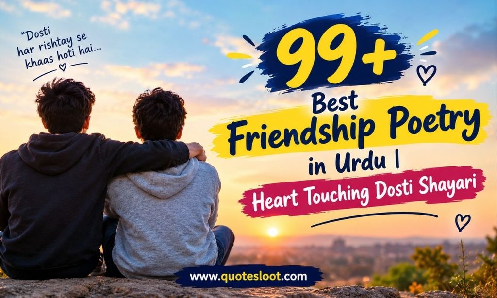 99+ Best Friendship Poetry in Urdu _ Heart Touching Dosti Shayari